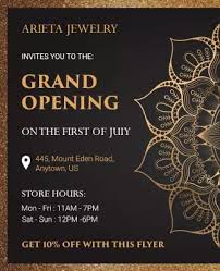 It is union between two people and it is one of the life changing moments of a coupleâ€™s life. Grand Opening Invitation Templates Photoadking