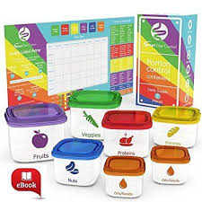 Details About 21 Day Portion Control Diet Container 7 Kit Diet Fix Weight Loss Guide Food Plan
