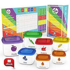 details about 21 day portion control diet container 7 kit diet fix weight loss guide food plan