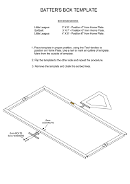 Frame leaves 2 pattern for chalking. Batter S Box Templates Printable Pdf Download
