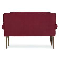 Chippendale style carved base camelback sofa. Belleze Button Tufted Mid Century Settee Upholstered Vintage Sofa Bench With Linen Fabric Wood Legs White Sofas Couches Living Room Furniture Fcteutonia05 De