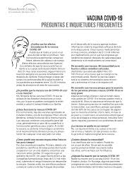 Las personas de 12 años o más son elegibles para recibir la vacuna. Http Www Dothousehealth Org Documents Covid 19 20vaccine 20faq 20spanish Pdf