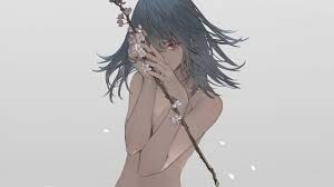 Yayz but this time, i decided to draw both female (top) and male (bottom) this was my. Wallpaper Manga Anime Girls Simple Background White Background Minimalism Flower Petals Red Eyes Branch One Eye Closed Nude 1920x1080 Lapse 1421275 Hd Wallpapers Wallhere