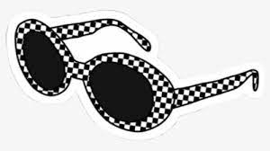 Decorate your laptops, water bottles, notebooks and windows. Vsco Aesthetic Cloutgoggles Glasses Checkered Vsco Stickers Black And White Hd Png Download Transparent Png Image Pngitem