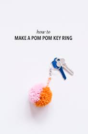 And this week, we made these adorable keychains for all the rooms in the house. How To Make A Pom Pom Key Ring Other Things