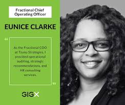 Fractional COO Eunice Clarke helps businesses streamline processes, enhance  team performance, and drive growth. She specializes in operational audits,  HR consulting, and strategic planning, working with organizations to  optimize efficiency. Connect with
