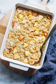 That just tickles me pink! Peaches And Cream Baked Oatmeal Making Thyme For Health