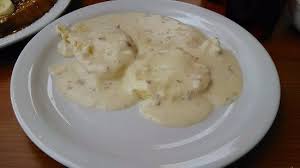 Not having a strong taste or character or not showing any interest or energy: My Bland Boring Biscuits Gravy Picture Of Nellie S Restaurant Newburgh Tripadvisor