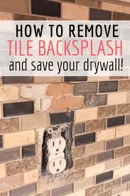 Use a sharp craft knife to scrape. How To Remove Tile Backsplash Without Damaging Drywall Twelve On Main