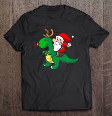 Download Santa Claus Dino Christmas Xmas Shirt Gift