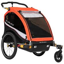 Burley Cub X Bike Trailer For 1 2 Kids Incl Cover Atomic Red Bike24