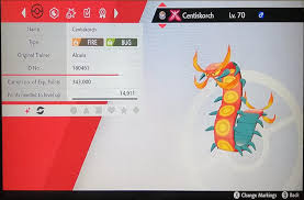 Genviii I Caught A Shiny Gmax Centiskorch Shinypokemon These are the number of centiskorch(s) that are with trainers on delugerpg. i caught a shiny gmax centiskorch
