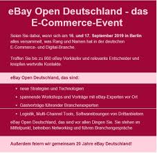 Tolle neue produkte und ausgefallene einzelstücke. Ebay Open Deutschland 2019 Wortfilter De Der Marktplatz Blog