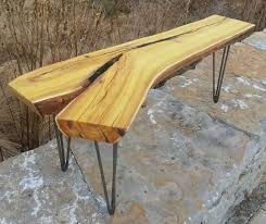 With a little bit of time and patience with a slab of your wood choice, using a few finishing products and adding wood legs or leg hardware, can culminate into a beautiful piece of furniture that is sure to be the room's highlight and topic of conversation with family and guests in any home! Custom Made Osage Orange Live Edge Coffee Table Modern Rustic Natural Edges Hairpin Legs By Kentucky Liveedge Custommade Com