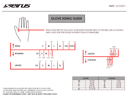 Sizing Charts Gloves And Headwear