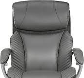 Serta® iComfort i6000 Big & Tall Ergonomic Bonded Leather High-Back  Executive Office Chair, Gray/Silver