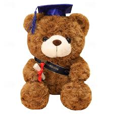 Graduation Gifts Teddy Bear Stuffed Animal Plush Toy with Doctoral ...