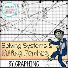 Sketch the graph of each line. Graphing Lines And Killing Zombies Worksheet Answers Fun Zombie Graphing Worksheet 5th 6th 7th Middle School Graphing Lines And Killing Zombies Graphing In Slope Intercept Form Activity