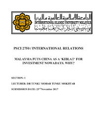 We did not find results for: Doc Assignment International Relations Malaysia Puts China As A Kiblat For Investment Nowadays Why Najwa M Hesimuddin Jojo Academia Edu