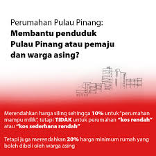 Rumah kerajaan negeri pulau pinang. Harga Minimum Rumah Bagi Pembeli Luar Tidak Sepatutnya Dikurangkan Persatuan Pengguna Penang