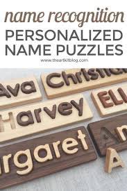 Custom made wooden name puzzles. Practice Name Recognition With Custom Made Wood Name Puzzles Craft Activities For Kids Name Puzzle Wood Names
