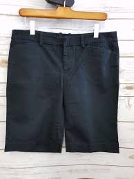 Mossimo Womens Black Bermuda Shorts Capris Size 10 Fit 3 Stretch Dress Pants Mossimo Bermudawalking Career Fashion Fashion Clothes Design