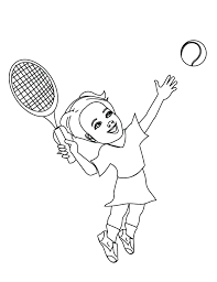 Push pack to pdf button and download pdf coloring book for free. Coloring Pages Playing Tennis Coloring Home In 2021 Coloring Pages Sports Coloring Pages Kids Playing