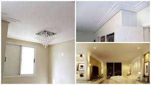 O teto de gesso pode ir desde um modelo simples, onde placas de gesso são instaladas em uma linha reta e sem recortes, até a modelos complexos com vários por todas essas características, esse modelo de teto de gesso é mais indicado para escritórios, comércios, e ambientes corporativos. Moldura De Gesso 5 Modelos Precos E Fotos