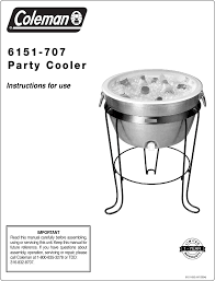 Frs does not include painting, polishing or other aesthetic improvements. Coleman 6151 707 Users Manual Party Cooler