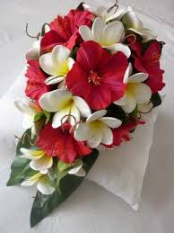Hibiscus Boquet Hibiscus Wedding Artificial Wedding Bouquets Flower Bouquet Wedding