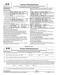 Although internal revenue service's priority is to collect taxes and make sure. Form W 4v Fill Out And Sign Printable Pdf Template Signnow