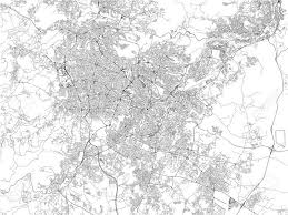 Dettagliata, interattiva, rapido e facile usare. Vettoriale Strade Di Amman Mappa Della Citta Giordania Image 88178997