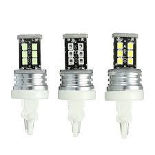 2pcs Amber 27 3528 Smd Led Drl Daytime Running Lights Bulbs 3156 3157 4114 4157