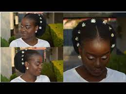 The Best Natural Hair Updos For Weddings Are Here With These Simple Tutorials On How To Simple Bridal Hairstyle Natural Wedding Hairstyles Natural Hair Styles
