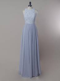 These unembellished, unadorned dresses are ideal for the timeless bride. Light Blue A Line Sleeveless Round Neck Chiffon Bridesmaid Dresses Niceoo