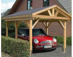 Jmkiil Enkelt Carport Luksus Med Saddel Tag 300x500cm I Laerketrae Garaj