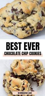 Giant Chocolate Chip Cookies Kroll S Kookies Kroll S Korner Video Recipe Cookies Recipes Chocolate Chip Perfect Chocolate Chip Cookies Chocolate Cookie Recipes