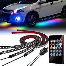 4x Rgb Colors Neon Led Strip Underglow Underbody Lighting Kit For Car Truck Off Road Jeep Cars Trucks Offroad Jeep Led
