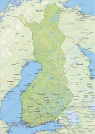 Lonely planet's guide to finland. Digital Physical Map Of Finland 1431 The World Of Maps Com