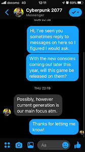 Regarding Next Gen Cyberpunkgame