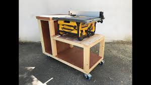 Un poussoir est inclus avec la présente scie. Etabli Mobile Pour Ma Dewalt Dw745 Youtube
