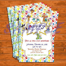 The rugrats movie movie clips: Pink Rugrats Themed Baby Shower Invitation Paper Paper Party Supplies Kromasol Com