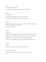 Di blog ini, kami hanya memaparkan lirik lagu. Lirik Lagu Saya Anak Malaysia
