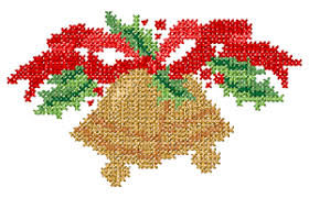 Stitch count for 2020 christmas plate: Christmas Machine Embroidery Designs 10035 Cross Stitch Christmas Bells