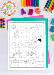 It develops fine motor skills, thinking, and fantasy. Get The Funnest Shark Week Kids Puzzles Here