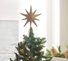 Same day delivery 7 days a week £3.95, or fast store collection. Gold Mirrored Star Christmas Tree Topper Pottery Barn