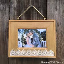 How to install picture frame wire step 1. How To Make A Bead And Lace Boho Frame Running With Sisters