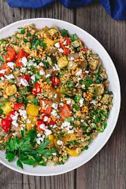 Mediterranean Roasted Vegetables Barley Recipe Barley Recipe Mediterranean Diet Recipes Mediterranean Dishes