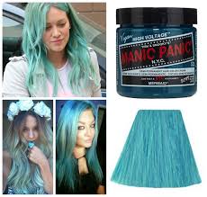 Manic Panic Glow In The Dark Semi Permanent Hair Color In Mermaid Semi Permanent Hair Color Permanent Hair Color Light Blue Hair