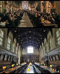 The hogwarts dining room will be dressed for the occasion with the original props used in harry potter and the philosopher's stone, including flaming christmas puddings and hams studded with. Pin On Harry Potter Places Book 2 Owls Oxford Wizarding Locations